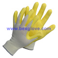 13 Gauge Nylon Liner, Latex Coating, Foam Finish Handschuh